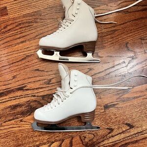 Girl’s white Ice Skates